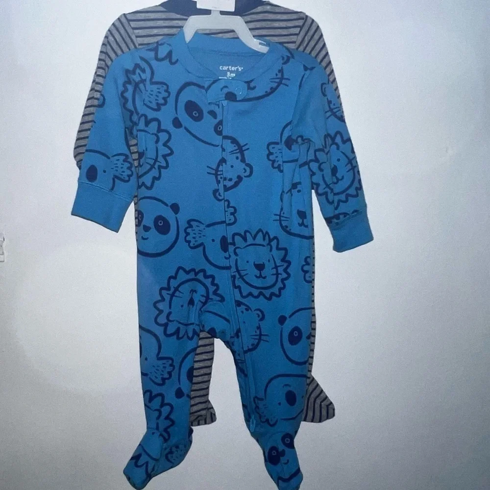 𝅺CARTER’S baby pajamas 3 pieces sz 3 months